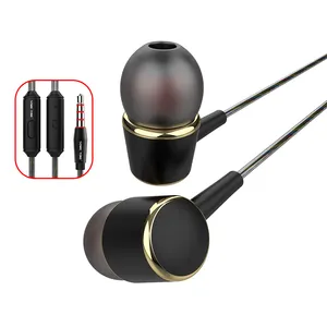 Groothandel 3.5Mm Bass Wired Oortelefoon In-Ear Oordopjes Wired Stereo In-Ear Hoofdtelefoon Bass Oordopjes Compatibel Android smartphones