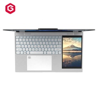 N150 Quad Core layar ganda 15.6 inci + 7 inci 4 1920x1080 IPS DDR4 16GB SSD 512GB komputer Laptop Pc Notbook