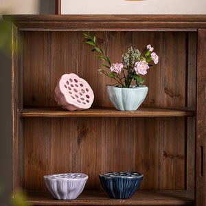 <b>Ceramic</b> <b>Vase</b> Small Tabletop Flower Pot For Dried And Fresh Flowers Zen Style Home Decor Dehua Origin - Product Image 2