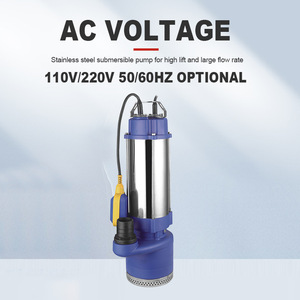 ปั๊มน้ำแบบจุ่มใต้น้ำสเตนเลสสตีลแบบขั้นตอนเดียว 220V 110V 50Hz 60Hz ปั๊มน้ำ AC ไหลแรงสูง สำหรับบ่อน้ำลึกและการชลประทาน - Product Image 2