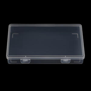 Caja de almacenamiento de plástico rectangular transparente 2501 para organizador de oficina, papelería, piezas electrónicas, organización de embalaje - Product Image 5
