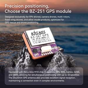 Bzgnss BZ-251 FPV โมดูลจีพีเอสแบบคู่โปรโตคอล M10โดรนจีพีเอส RC FPV โดรนแข่งใช้ได้กับการบินระยะไกลแบบปีกคงที่ - Product Image 6