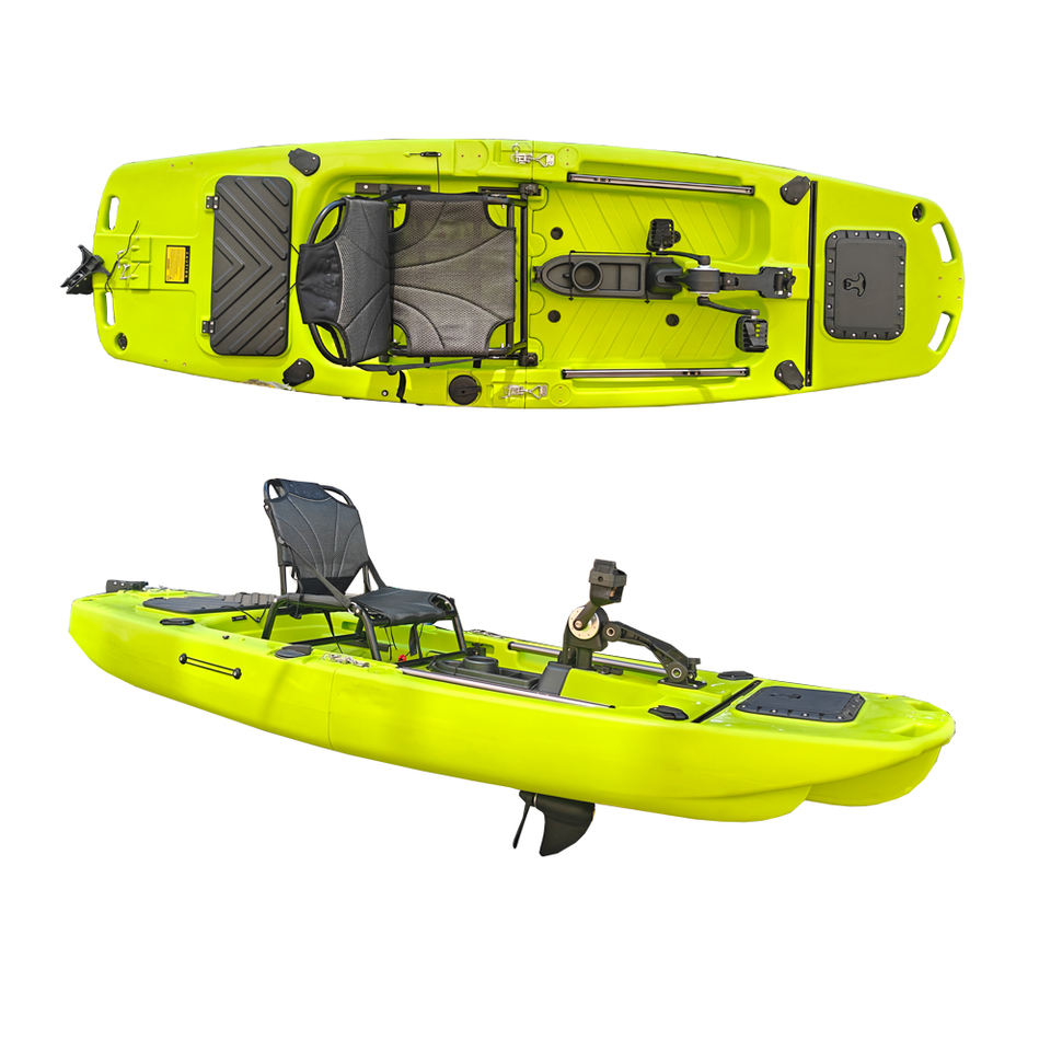 2025 Latest 2pcs Or 3 Pcs Motorized Kayak Modular Pedal Kayak Detachable Foldable Fin Kayak With Large Fish Storage