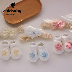 Fascia <span class=keywords><strong>per</strong></span> <span class=keywords><strong>capelli</strong></span> <span class=keywords><strong>per</strong></span> bambini con fiocco <span class=keywords><strong>per</strong></span> <span class=keywords><strong>capelli</strong></span> con fascia elastica fiori di pizzo calzini <span class=keywords><strong>per</strong></span> neonati con fiori - Product Image 6