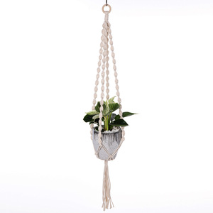 Corde en coton écologique tressée à la main pour la décoration Art Déco DIY, idéale pour suspendre des paniers, des pots de fleurs et des décorations de chambre. - Product Image 5