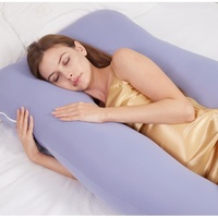 Oreiller de grossesse ergonomique rafraîchissant en forme de U, en mousse à mémoire de forme respirante pour le sommeil latéral, soulagement OEM