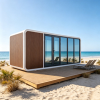 Capsule préfabriquée Apple Cabin Space Apple Pod à commande intelligente pour la vente au détail mobile, idéale pour les boutiques de plage, les campings et les kiosques.
