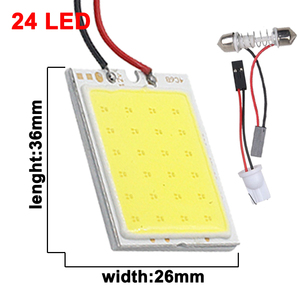 Adaptadores de Luz LED T10 para Vehículos, Lámparas de Panel LED Blancas de 12V, Panel de Luz de Diodo - Product Image 5