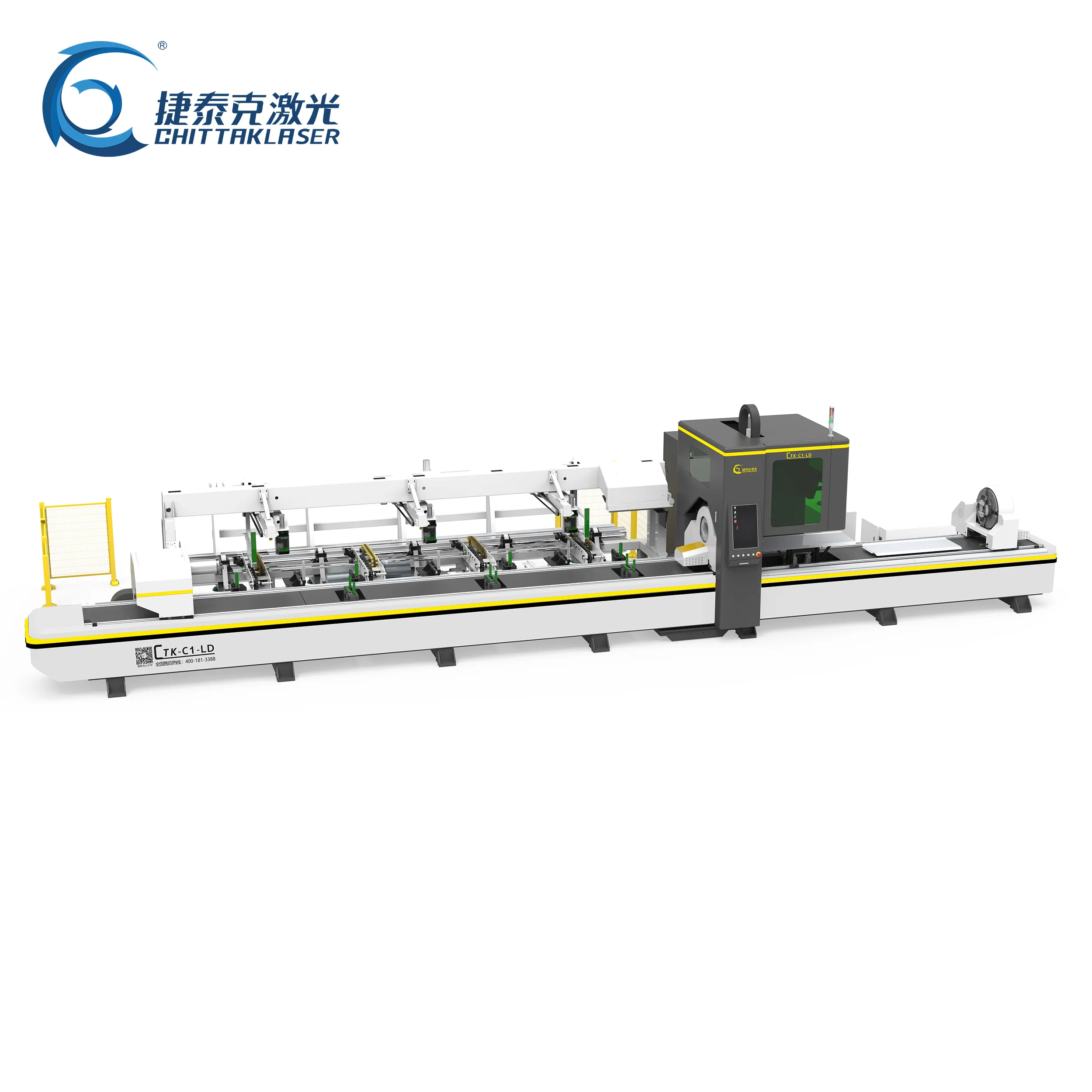 2022 الصين C1 عالية الأداء 3D cnc التلقائي ثلاثة تشاك 1000W/1500W/2000W/3000W الألياف الليزر آلة قطع الأنابيب