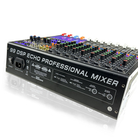 Console de mixage audio DJ professionnelle 8/12 canaux avec BT USB et 99 effets DSP pour scène, mariage, performance, karaoké