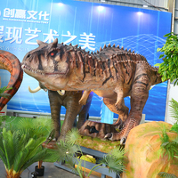 Dinosaure animatronique réaliste simulé Carnotaurus de Jurassic World Chuangying à vendre