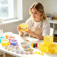 Kit de fabrication de squishies en forme de fromage, avec enveloppes souples transparentes en TPR à remplir et bouchons, 5 cm, pour squishies faits main