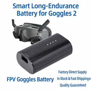 Accessoires pour drone, batterie de remplacement Li-ion 2600mAh avec coque en alliage, longue autonomie, pièces FPV pour lunettes <span class=keywords><strong>Avata</strong></span> 2 <span class=keywords><strong>V2</strong></span> - Product Image 1