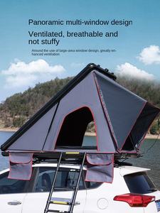 Tente de toit triangulaire en alliage d'aluminium Tente de toit rigide entièrement automatique Imperméable à <span class=keywords><strong>l</strong></span>'eau quatre saisons double couche en tissu Oxford pour le <span class=keywords><strong>camping</strong></span> en plein air - Product Image 3