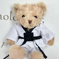 Ours en peluche personnalisé CE CPC avec logo, super doux, rembourré en coton PP, pour arts martiaux, OEM ODM, personnalisation de jouets en peluche, fournisseur unique