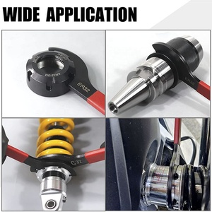 Jeu de 4 clés à molette réglables pour amortisseurs, outils universels pour suspension, clés à amortisseurs, kit de réparation pour <span class=keywords><strong>garage</strong></span> - Product Image 3