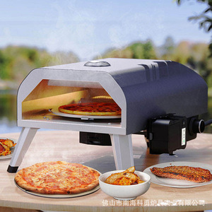 Folding Gas Pizza Oven 12 Inch With Rotary Thermometer Commercial Catering Freestanding Pizza Stone Oven - Product Image 1