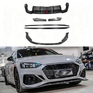 Kits de diffuseur, séparateurs, lèvre avant et jupes latérales en fibre de carbone véritable style <span class=keywords><strong>RS5</strong></span> pour <span class=keywords><strong>Audi</strong></span> A5 S5 <span class=keywords><strong>RS5</strong></span> B9.5 2020 2021 <span class=keywords><strong>2022</strong></span> 2023 2024 - Product Image 1