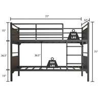 Cama de loft de acero moderno ajustable, marco de metal con acabado plateado para muebles del hogar para apartamento, dormitorio, Hotel, mercado de Oriente Medio
