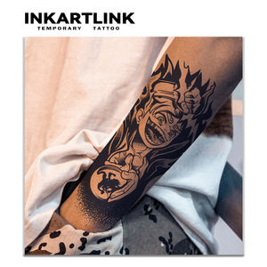 Autocollant de tatouage INKARTLINK pour le corps, autocollant de tatouage en papier, Anime Luffy Gear 5, imperméable, écologique, longue durée, 15 jours, vente en gros - Product Image 2