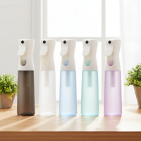 Botol Semprot Kontinu 16oz 200ml 300ml 6oz Bentuk Silinder Semprotan Halus untuk Perawatan Kulit Serum Sampo dengan Cakupan Lebih Luas