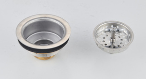 Colador de Fregadero de Latón con Cesta Anticlog, Grado Comercial, Resistente a la Corrosión - Product Image 2