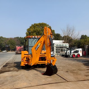 Excavatrice sur roues JCB 3CX jaune, moteur Changchai, équipement de construction moyen PLC - Product Image 3