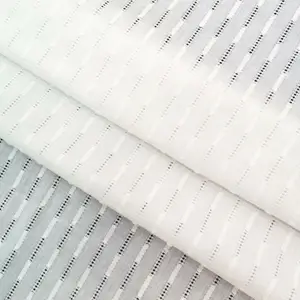 全綿糸縦型中空ジャカードカット生地韓国版シャツドレスホームカジュアルウェア