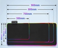Voiture futuriste RGB élégant Cool tapis de souris Gamer noir tapis de souris ordinateur bureaux tapis de bureau PC bureau Portable clavier tapis de jeu