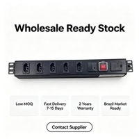 PDU de distribution d'alimentation 120 V à 12 prises, montable en rack, protection contre les surtensions, taille personnalisable, norme américaine, pour l'Amérique du Nord