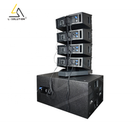 Système de sonorisation L-solution 8 pièces HDL20 & 9006A, double ligne acoustique 10 pouces, néodyme, 4 ohms, 2 pièces caisson de basses 18 pouces, jusqu'à 10400W