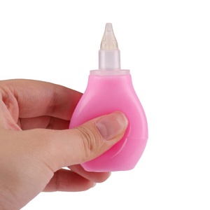 Aspirador Nasal de silicona <span class=keywords><strong>para</strong></span> bebé, limpiador de nariz seguro <span class=keywords><strong>para</strong></span> bebé, jeringa <span class=keywords><strong>para</strong></span> bombilla de oreja, fácil de exprimir - Product Image 1