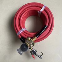 Tuyau de gonfleur de pneu de fournisseur de logo personnalisé de la Chine de livraison rapide 3/8 "x50ft avec la main heureuse et le mandrin d'air pour le gonflage de pneu