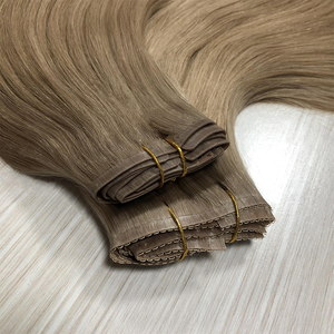Cuticola vergine Remy umana Premium intatta a doppio pezzo Clip-in di estensione senza soluzione di continuità nell'estensione dei capelli - Product Image 3