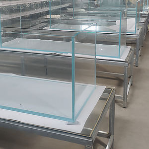 Akuarium kantor, kaca ramah lingkungan, tangki ikan Mini Desktop persegi - Product Image 4