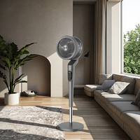 Ventilateur de circulation électrique DC à vent fort réglable en hauteur 12 vitesses ventilateur de Table de vitesse du vent ventilateur debout à distance numérique