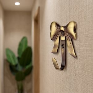 Ak Brass Ribbon Design Brass Finished Metal Hanging <b>Wall</b> Hooks <b>Wall</b> Hanger <b>Clothes</b> Hanger - Product Image 3
