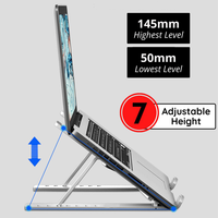 Support d'ordinateur portable tout-en-un simple, support pliable en plastique portable, support d'ordinateur portable multifonctionnel