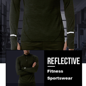 <span class=keywords><strong>เสื้อ</strong></span><span class=keywords><strong>ยืด</strong></span>ออกกำลังกายพิมพ์โลโก้เอง <span class=keywords><strong>เสื้อ</strong></span>ผ้ากีฬาความแข็งแรงสูง <span class=keywords><strong>เสื้อ</strong></span><span class=keywords><strong>ยืด</strong></span>แขนยาวเรียบๆ ไม่มีลาย ซิปครึ่งตัว <span class=keywords><strong>เสื้อ</strong></span><span class=keywords><strong>ยืด</strong></span>ผู้ชายไซส์ใหญ่ - Product Image 2
