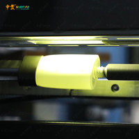 Impresora de pantalla totalmente automática, máquina de impresión con sistema de secado UV para botellas, tazas, Servo, de seda