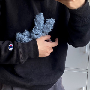 Interessante nicchia teddy cucciolo di peluche portachiavi Instagram blogger Pendente di cane fritto molto brutto con perle - Product Image 3