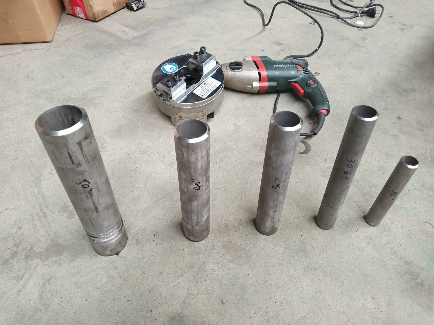 114mm Portable Pipe Cutter Steel Cutting Beveling Machine