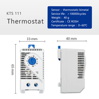 Ready Ship OEM/ODM Contrôleur de température mécanique d'armoire KTS111 Boîte de distribution industrielle Thermostat Interrupteur Ventilateur de refroidissement