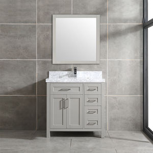 Meuble-lavabo de salle de bain haut de gamme de 36 pouces avec vasque en céramique et caractéristiques résistantes à l'eau - Product Image 1