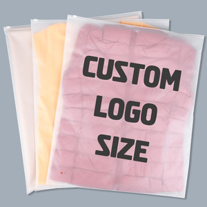 Nhựa Ziplock Túi sinh thái thân thiện mờ tùy chỉnh màu Zip khóa túi cho quần áo và bao bì - Product Image 1