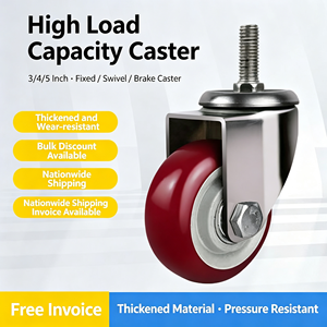 rigid caster fixed mount non swivel straight line movement excellent for four wheel cart configuration - Product Image 6