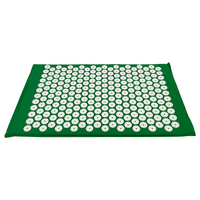 Tapis d'acupression écologique pour soulager les douleurs dorsales et masser le nerf sciatique - Tissu en coton avec ensemble de coussins