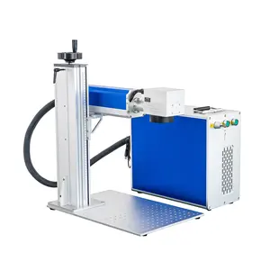Raycus 30w Fiber Laser Marking Machine with Rotary for Metal Marking Machine