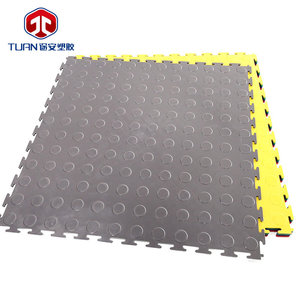 Tuan Plastic Flooring <b>Interlocking</b> PVC <b>Mat</b> Non Slip Industrial <b>Floor</b> Tile For Workshop Machine Repair - Product Image 3