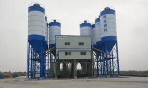 High Productivity HZS50 Concrete Mixing Station Concrete Batching Plant Installation In China